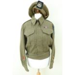 A Second World War Canadian Battledress Blouse of a private of the Calgary Highlanders, 3rd