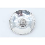 Omar Ramsden and Alwyn Carr A small Arts and Crafts influenced silver dish, subtly planished and