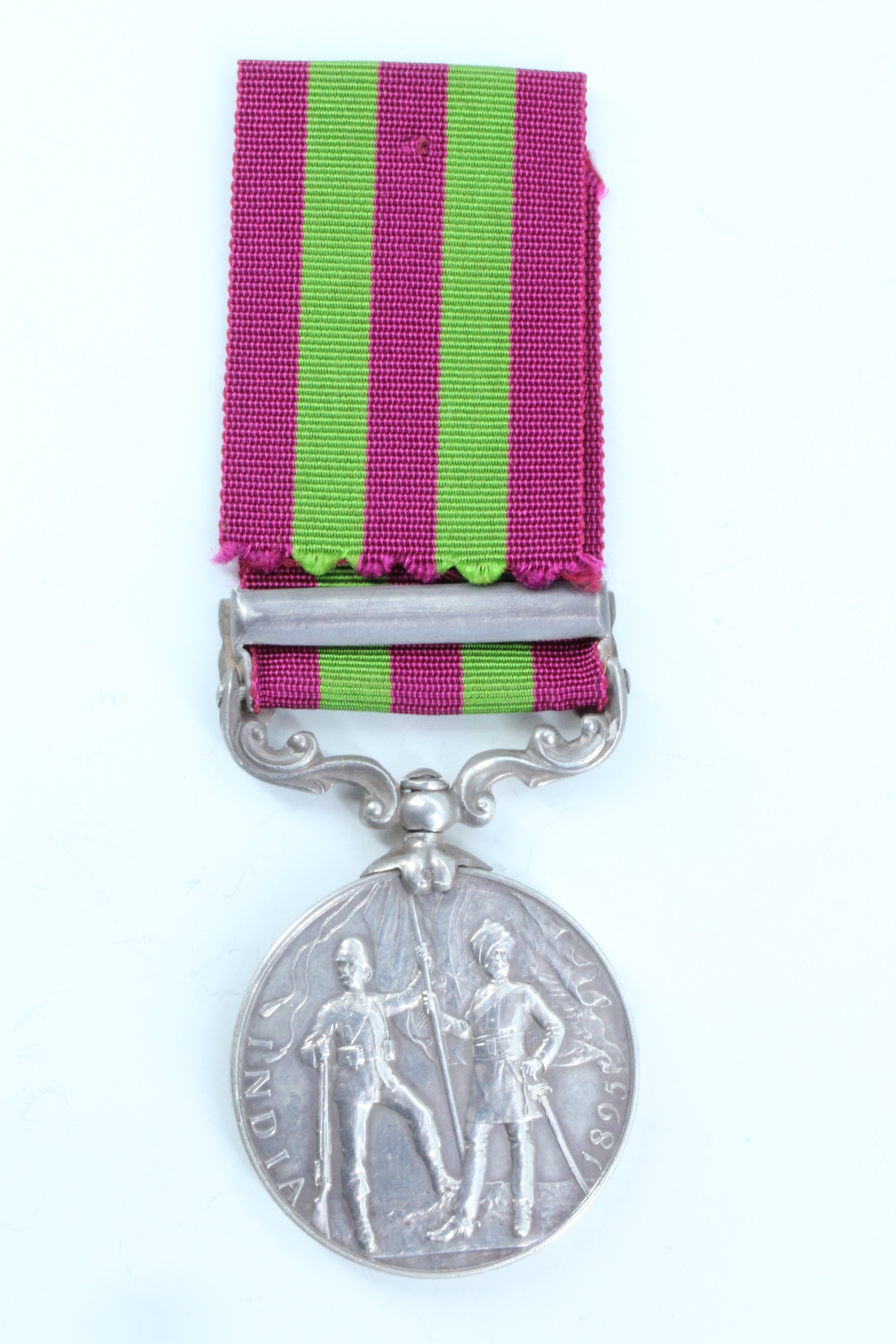 An India General Medal with Punjab Frontier 1897-98 clasp engraved to 5260 Pte W Lilley, 2nd - Image 2 of 5