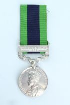 An India General Service Medal with Waziristan 1921-24 clasp to 4610118 Pte W Batty, The Duke of