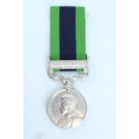 An India General Service Medal with Waziristan 1921-24 clasp to 4610118 Pte W Batty, The Duke of