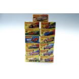 13 boxed Matchbox die-cast cars including "Rola-matics" etc