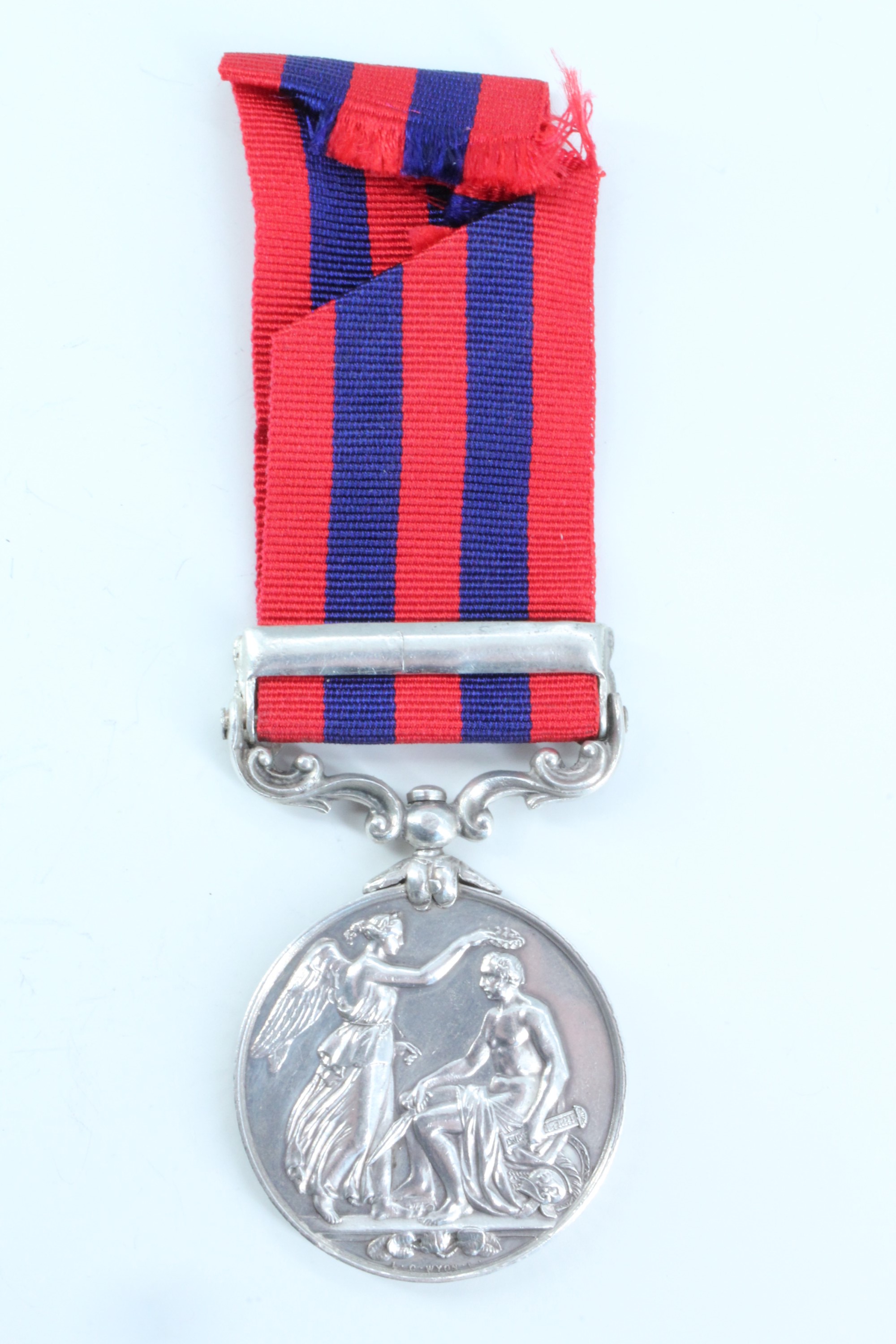 An India General Service Medal with Waziristan 1894-5 clasp engraved to 2207 Pte E Wrigley, 2nd - Image 2 of 5