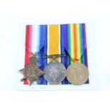 A 1914-15 Star with British War and Victory Medals to 16478 Pte W Hayhurst, Border Regiment