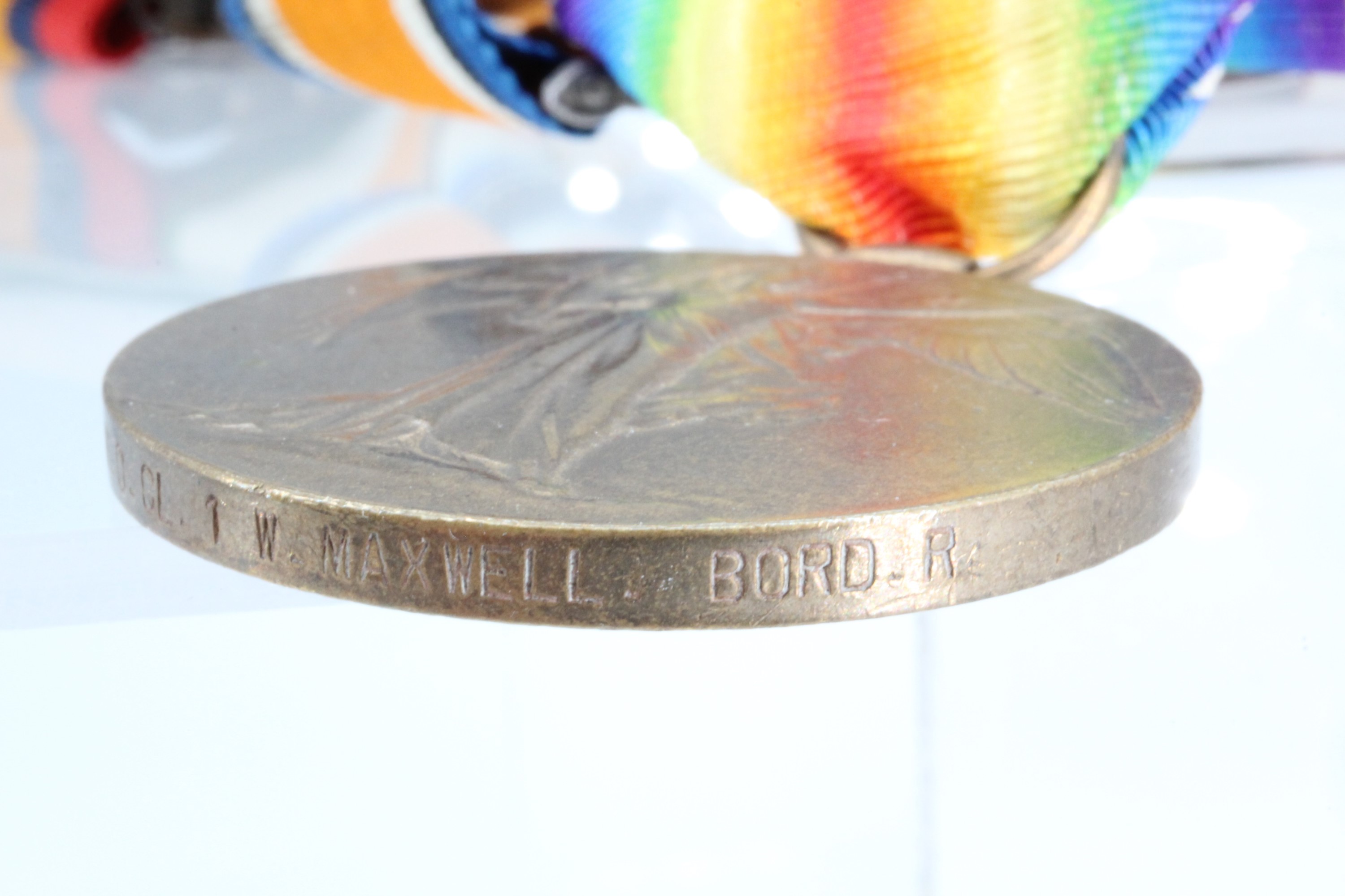 A Boer War and Great War medal group comprising Queen's South Africa Medal with five clasps, King' - Image 14 of 30