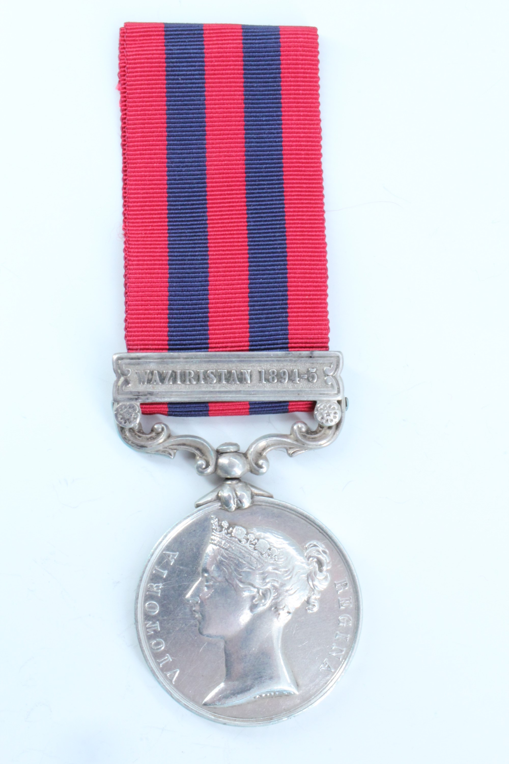 An India General Service Medal with Waziristan 1894-5 clasp engraved to 437 Sergt J Sedwards, 2nd