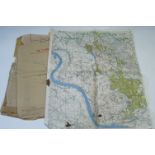 A group of Second World War secret maps, fire plans etc pertaining to Operation Torchlight, 15th (