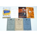A small group of largely 1950s sporting ephemera including an athletic meeting dinner with