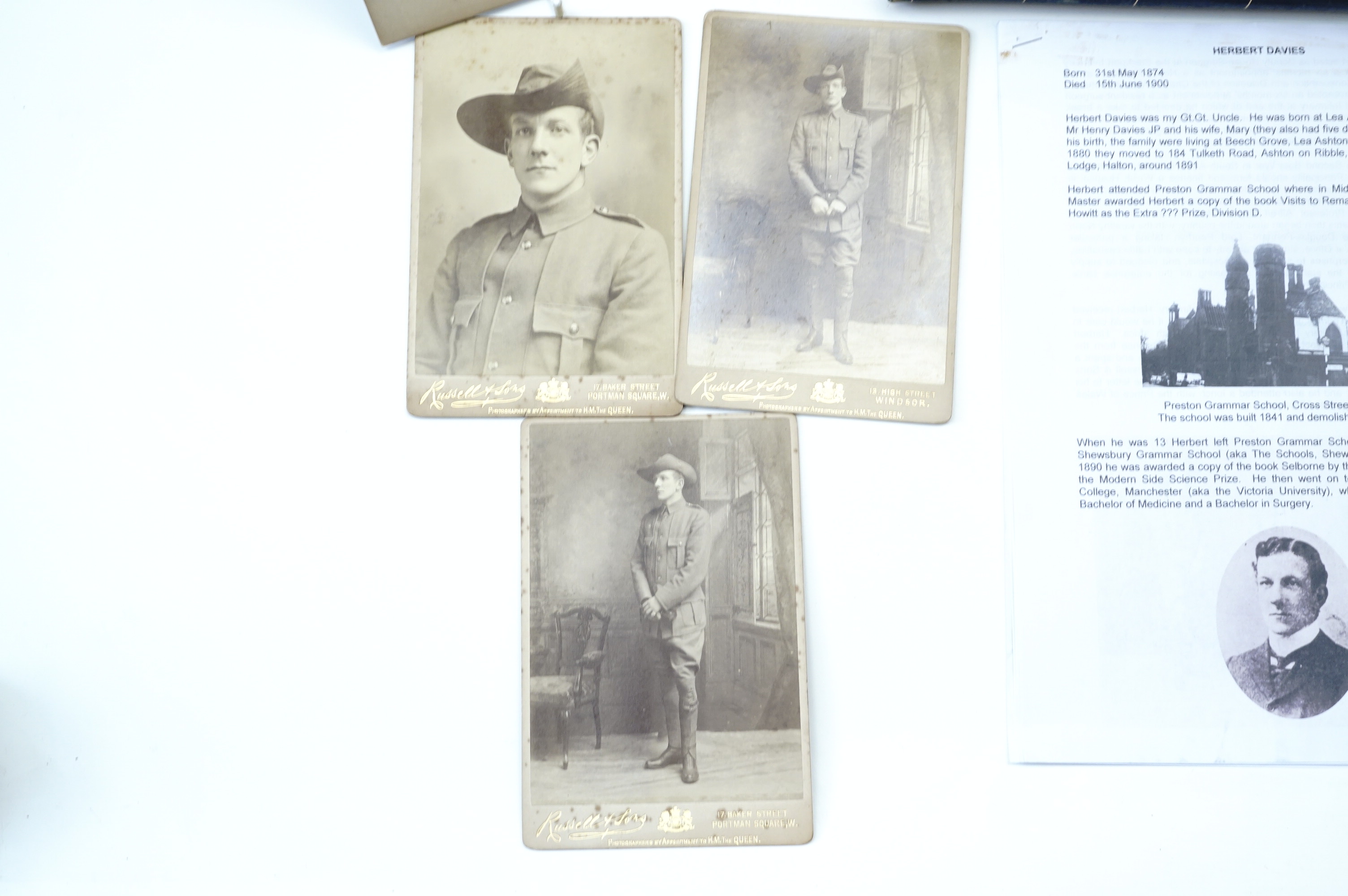 A Boer War civilian surgeon casualty medal group, comprising a Queen's South Africa medal with two - Image 2 of 9