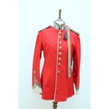 A 1914 East Kent Regiment officer's dress tunic, bearing a label inscribed Capt R E Power