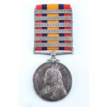A Queen's South Africa Medal with six clasps impressed to 305 Tpr A Webb, Royal Horse Guards