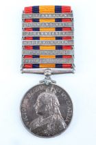 A Queen's South Africa Medal with six clasps impressed to 305 Tpr A Webb, Royal Horse Guards