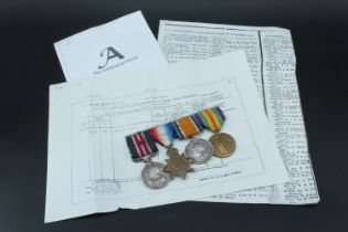 A Great War gallantry medal group comprising Military Medal, 1914 Star, British War and Victory