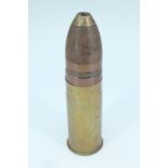 An inert 1904 Imperial German Navy 37 mm auto-canon shell and case