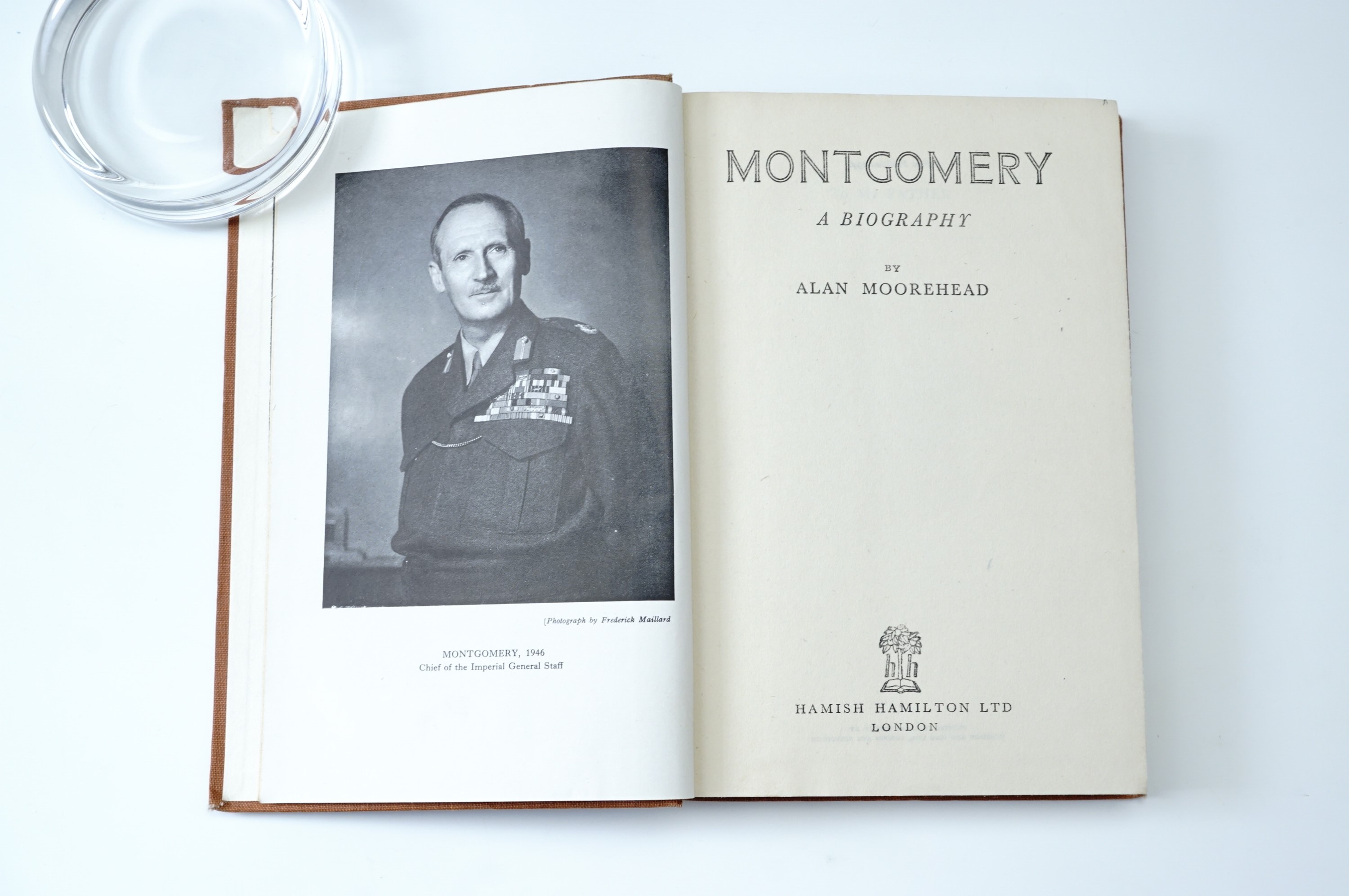 Alan Moorehead, "Montgomery, A Biography", 1946, Hamish Hamilton Ltd, London, 21 x 14.5 cm - Image 2 of 2