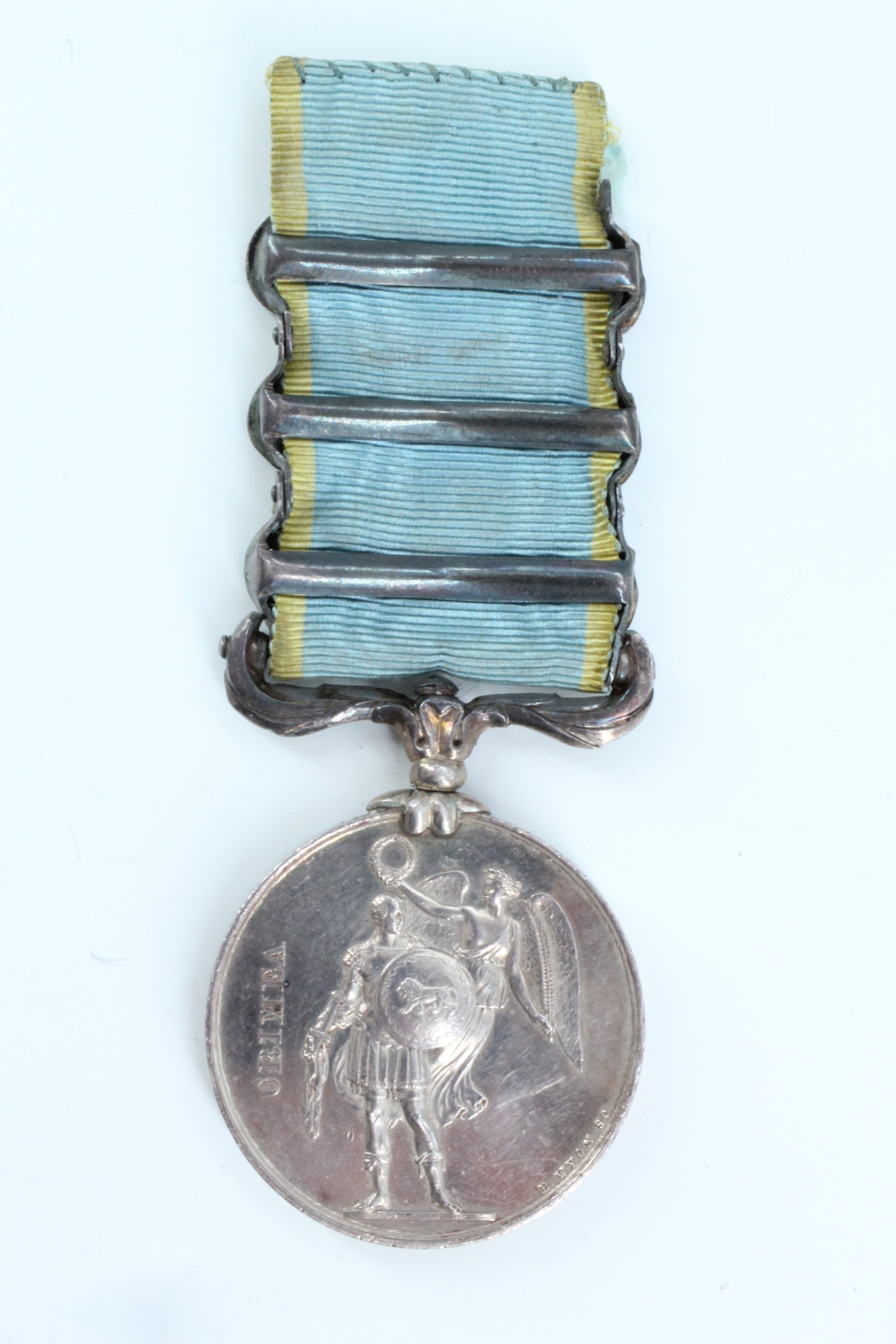 A Crimea Medal with three claps impressed to H Smale, 55th Regt - Image 2 of 4