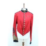 A Victorian 2nd Life Guards warrant officer's dress jacket, bearing a label inscribed C M Jenning