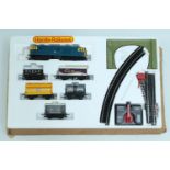 A Hornby battery controlled Diesel locomotive and rolling stock, (as-new)