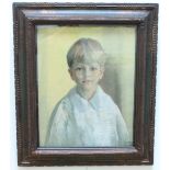 Stephen Makepeace ('Siegfried') Wiens (1871-1956) Portrait of a young boy, pastels, signed and dated