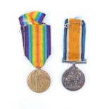 British War and Victory medals to 65836 Pte R Shane, Cheshire Regiment