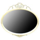 A Regency style oval gilt mirror, 60 x 55 cm