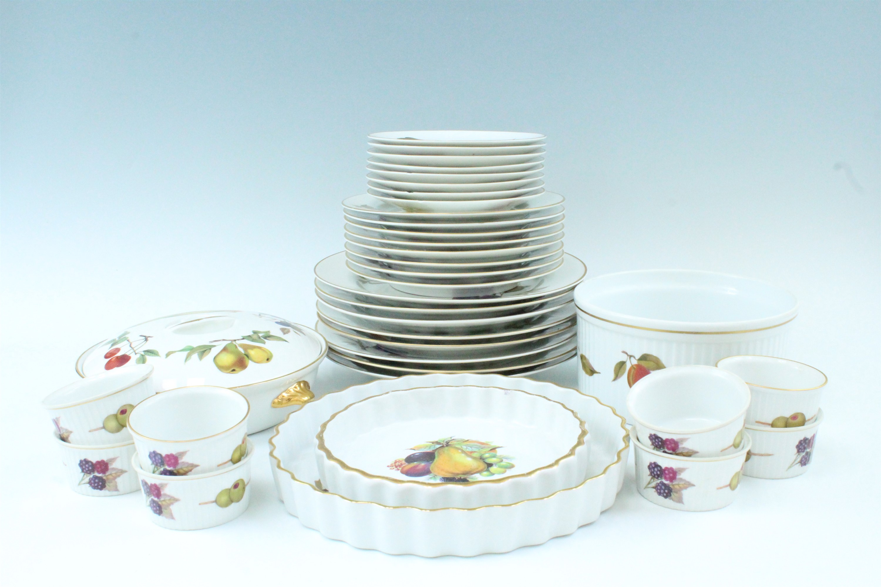 A large quantity of Royal Worcester "Evesham" dinnerware, approximately 58 items