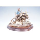 Border Fine Art figurine, 'Fixing The Hedge', 20 cm x 15 cm