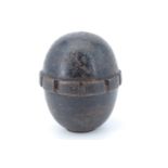 An inert Imperial German Model 1917 hand grenade