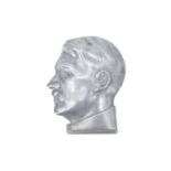 A German Third Reich cast relief profile portrait plaque of Adolf Hitler, 12.5 cm