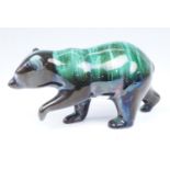 A Canadian Blue Mountain Pottery bear, 27 cm x 13 cm