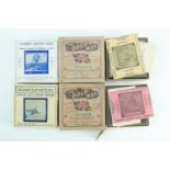 Several boxed sets of Victorian magic lantern glass slides entitled "The Boer War", chapters I and