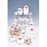 A quantity of Royal Albert "Old Country Rose" ware, comprising boxed teaspoons, vases, pin dishes,