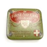 An early 20th Century "First Aid Case for Pocket", by Reynolds & Branson Ltd, Ambulance Experts,
