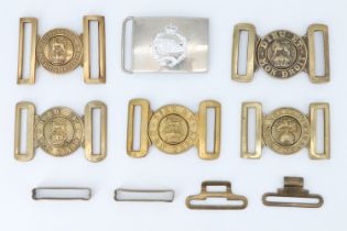 A Victorian British Army general service brass buckle, a Grenadier Guards other rank's dress