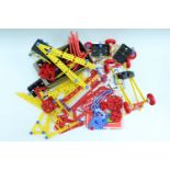 A quantity of Plastic Meccano, believed to be from sets A, B and C, together with instructions and a