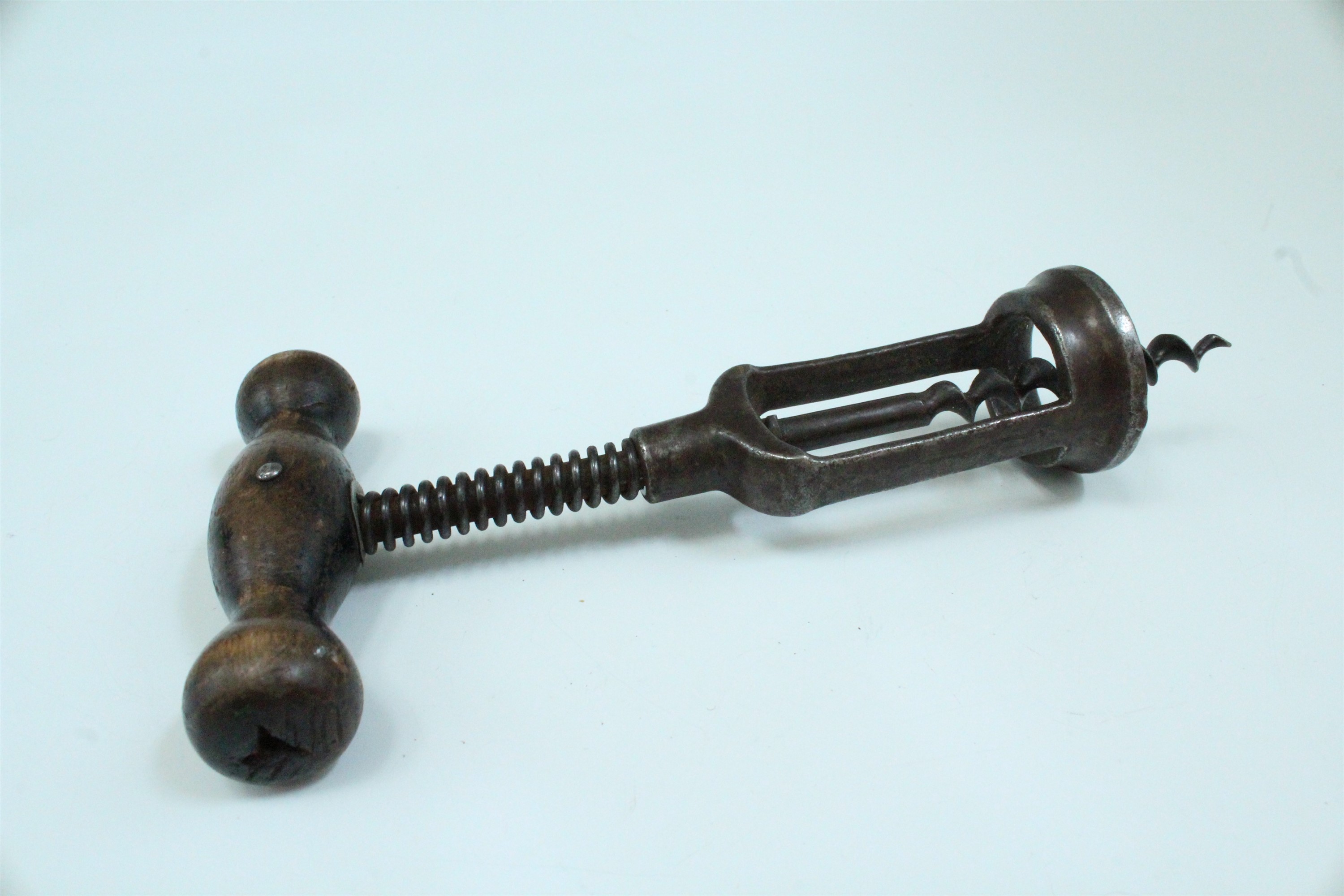 A late 19th / early 20th Century spring corkscrew