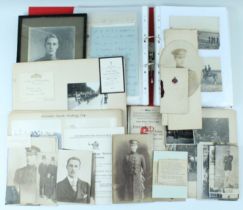 A large group of documents pertaining to Lieutenant Frederic William Joseph MacDonald Miller,