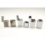 A small group of Art Deco influenced cigarette lighters, including Ronson, McMurdo, Silby etc