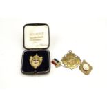 A cased City of Birmingham Gas Department Ambulance Trophy fob medallion together with a Baden