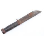 A Second World War US Army Quartermaster's knife by Cattaraugus, 26.5 cm