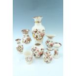 Mason's Brown Velvet vases, ginger jars, etc, tallest 30 cm,