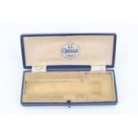 An Art Deco influenced Omega wristwatch case, circa 1930s, 13 cm x 5 cm