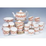 An extensive George III Pattern 289 Spode tea and coffee service comprising Bute pattern cups and