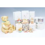 A quantity of boxed Cherisher Teddies figurines, including "Granpa Bear", "Skylar and Shana", "