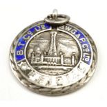 An early 20th Century Blackpool Tower Company / B W G & P Co Ltd official's enamelled silver fob,
