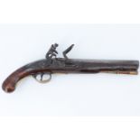 A George III cavalry pistol, having a 9 inch barrel of approx 16-bore
