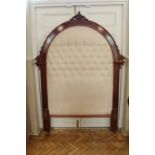 An imposing Victorian mahogany 4-foot bedstead