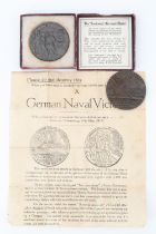 A Lusitania medal with carton and leaflet, together with one other medal