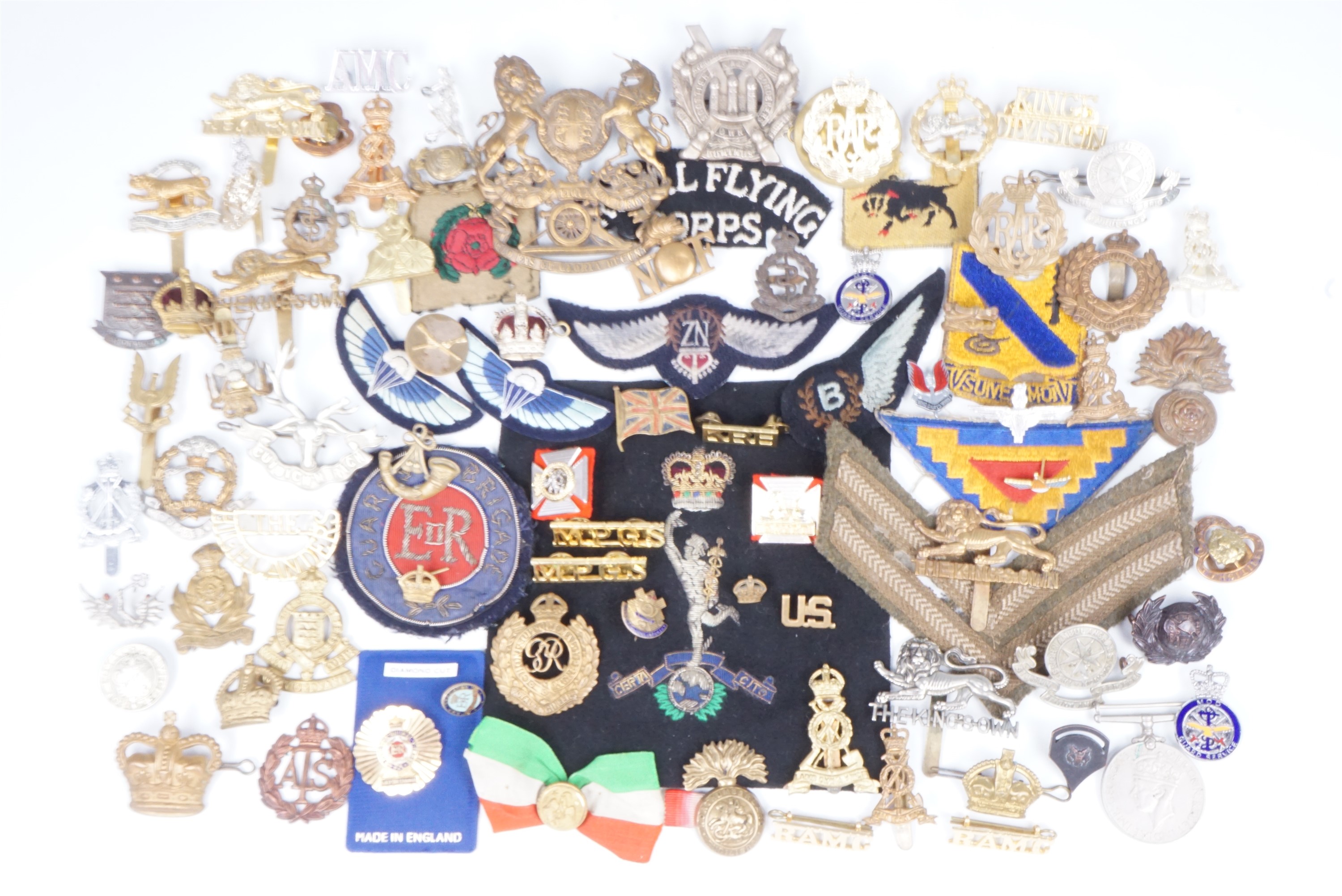 Sundry military badges, 19th Century and later