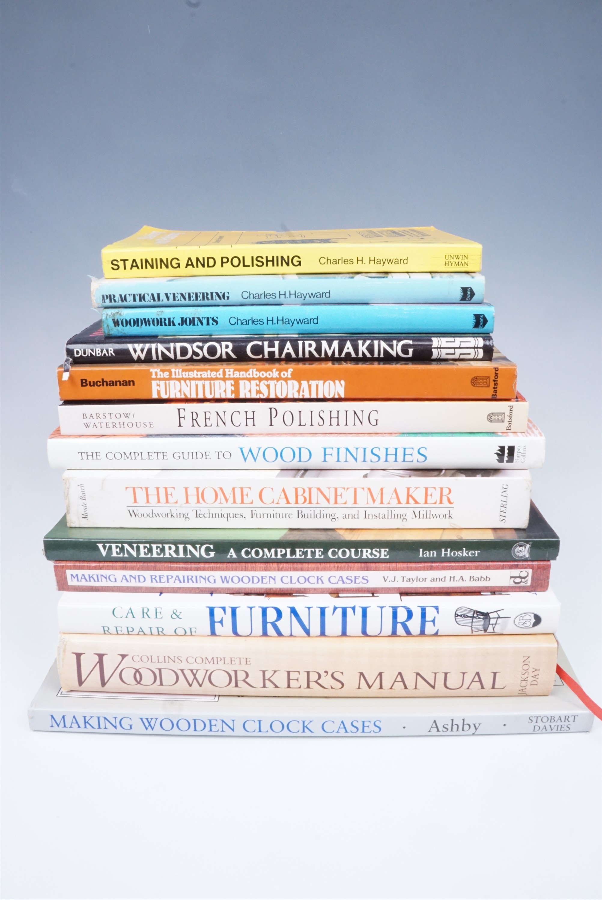 Various furniture and French polishing books